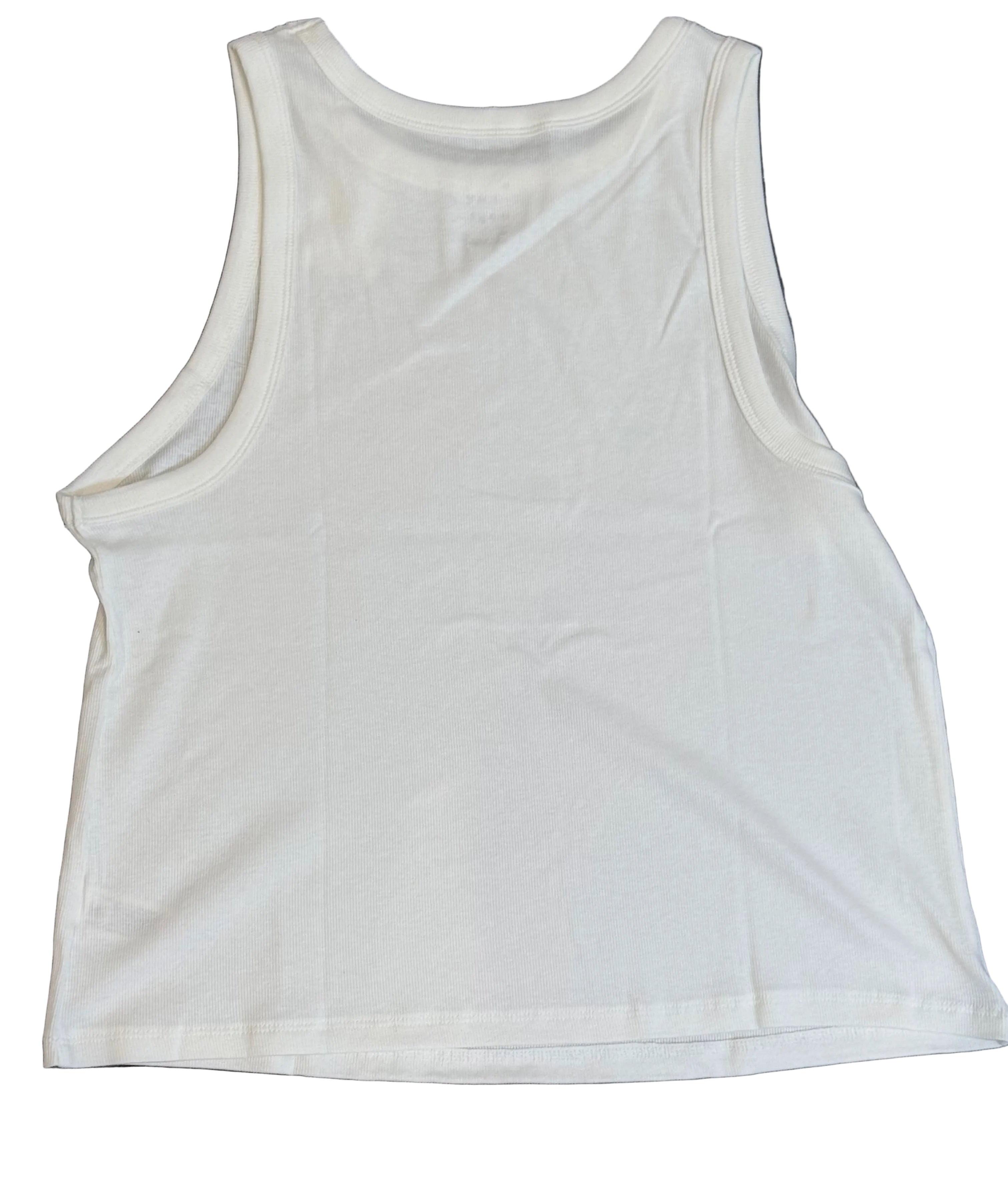 A New Day White Ribbed Tank Top – Women’s Sleeveless Basic Tank