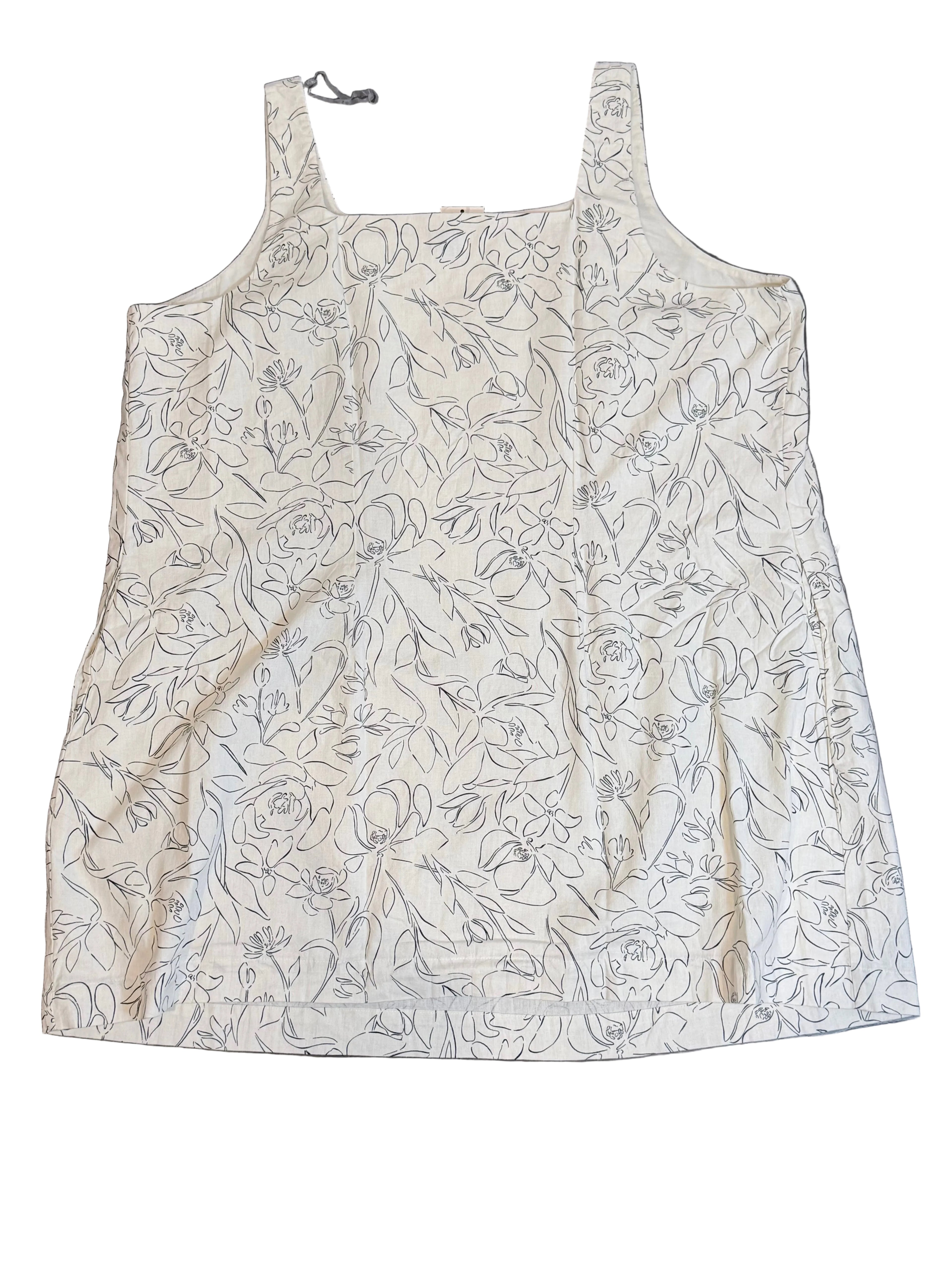 A New Day Cream Floral Sleeveless Mini Dress – Women’s Square Neck Dress | Target